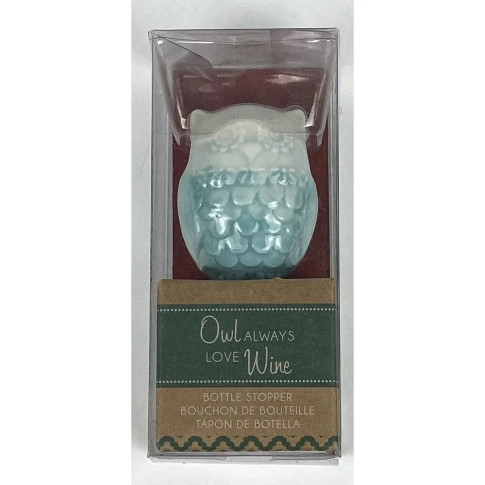 NEW Kate Aspen Owl Always Love Wine Bottle Stopper